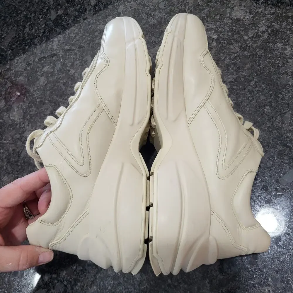 GUCCI  Women's Rhyton 'Lemon Gucci' Leather sneaker size 40 US 10 - Picture 6 of 12